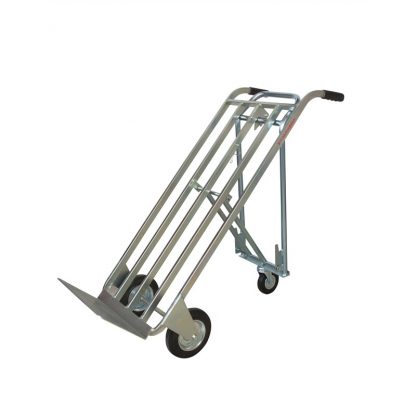 Carrello trasformabile professionale zincato 3 ruote