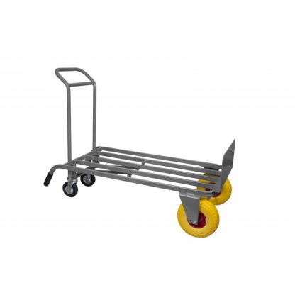 Carrello trasformabile professionale zincato ruote anti foratura