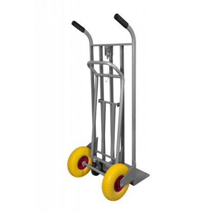 Carrello trasformabile professionale zincato ruote anti foratura