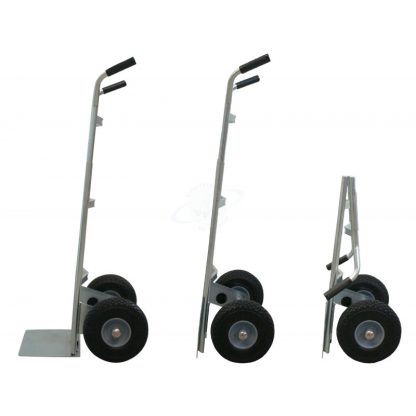 Carrello pieghevole zincato ruote anti foratura 009P-02