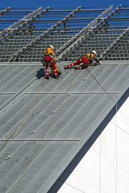 Dispositivo ancoraggio Unisafe lamiera aggraffata