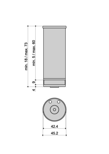 Kit ancoraggio struttura-parete L20 Grigio