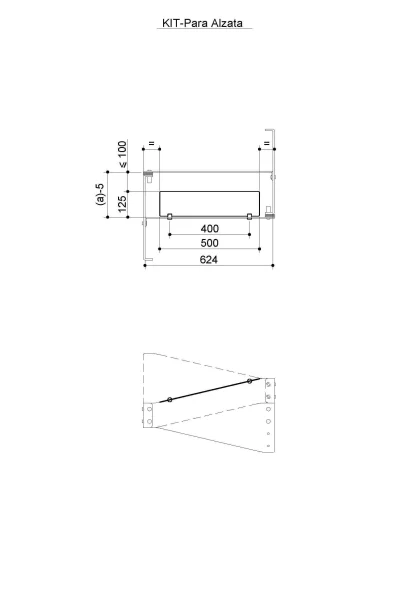 Kit para alzata gradino T20 Grigio