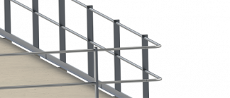 Parapetti di protezione in alluminio per tetti modulari