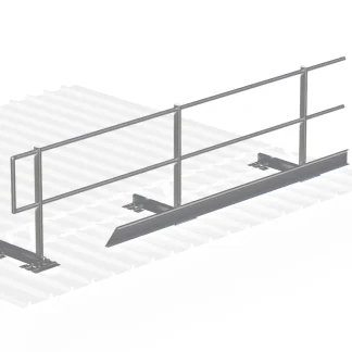 Parapetti in alluminio SDRAIL PRO lamiera correnti perpendicolar