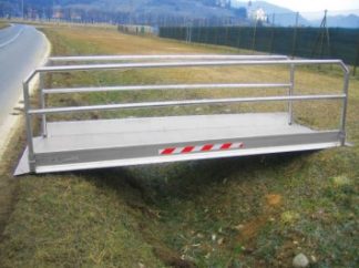 Passerelle carrabili MP con bordo e corrimani laterali