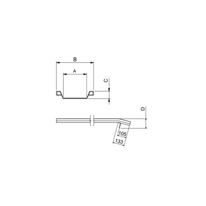 Rampe di carico superfice anti slittamento coniate M50 3500 x 246 mm