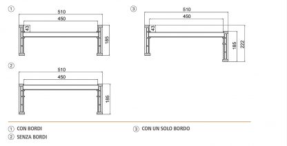 Rampe carico macchine operatrici carichi elevati M185 misure