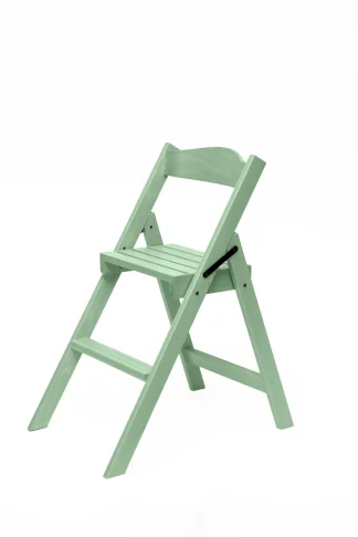 Scala sedia Step H22 faggio laccato verde salvia/sage green lacquaered