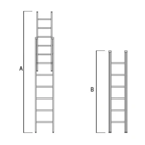 Scale a sfilo in alluminio misure