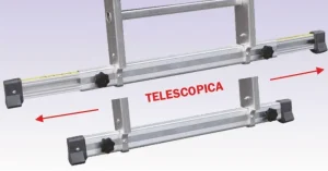 Scale con fune in alluminio 3051 3060 accessori basetta telescopica