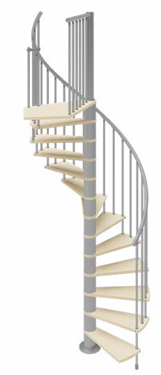 Scala a chiocciola per interni Hoop 10 gradini 120 cm immagine