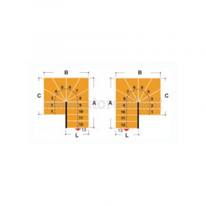 Scale per interni in kit prefabbricate Tech