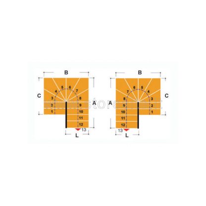 Scale per interni in kit prefabbricate Tech