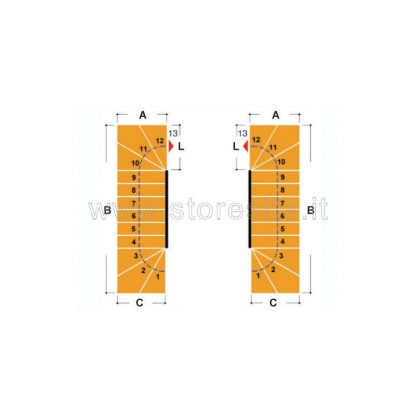 Scala per interni Tech 85 misure e modelli