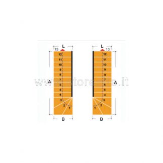 Scala per interni Tech 75 configurazione n° 2 a L -  A: 240-258 B: 97 (cm)