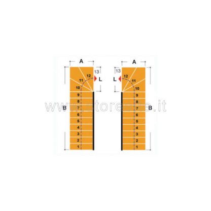 Scala per interni Tech 95 misure e modelli